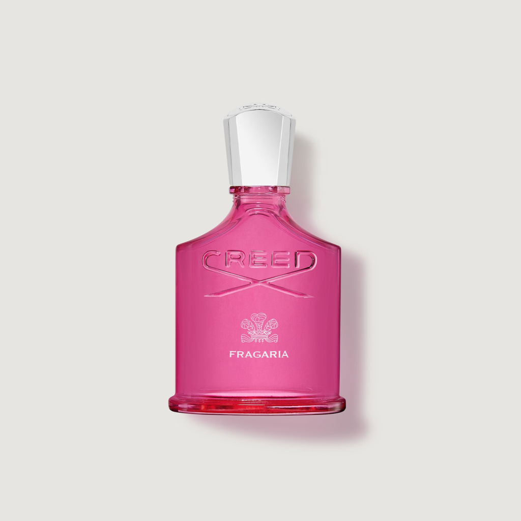 Creed Fragaria Eau de Parfum bottle, a strawberry note in perfume example