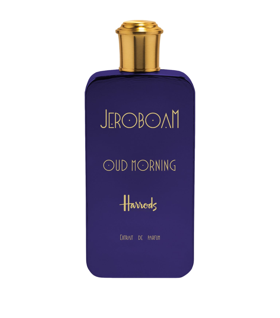 Jeroboam Oud Morning extrait de parfum bottle, exclusive to Harrods.