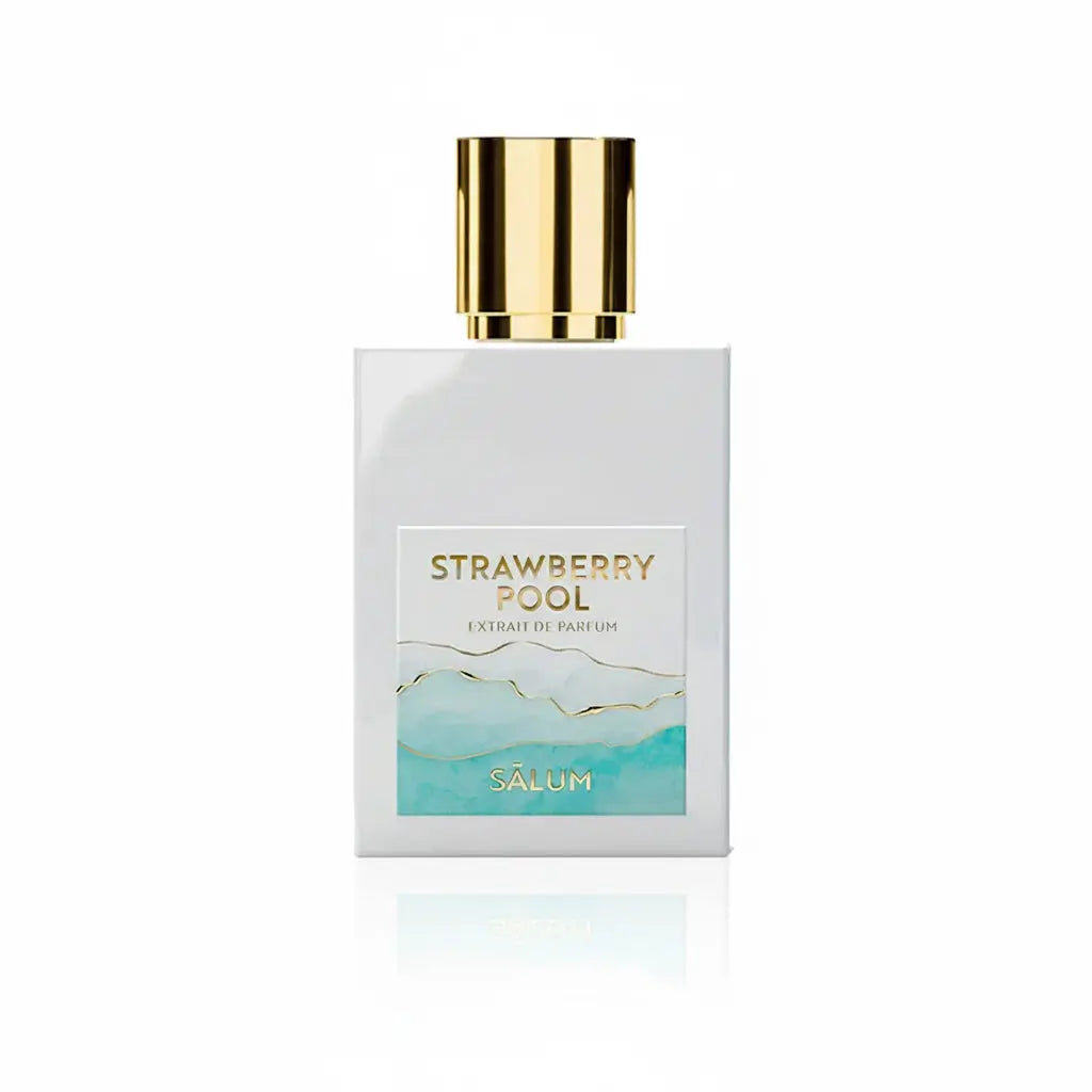 Salum Strawberry Pool Extrait de Parfum bottle, a strawberry note in perfume example