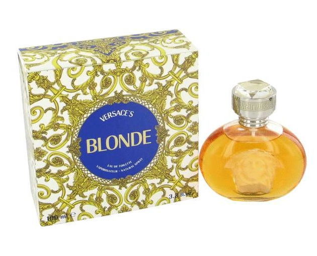 Vintage Versace Blonde perfume bottle and original box
