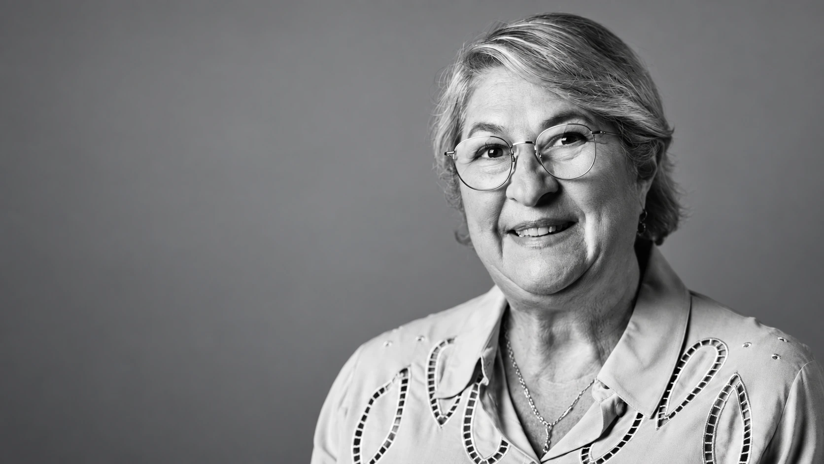 Black and white portrait of master perfumer Nathalie Lorson