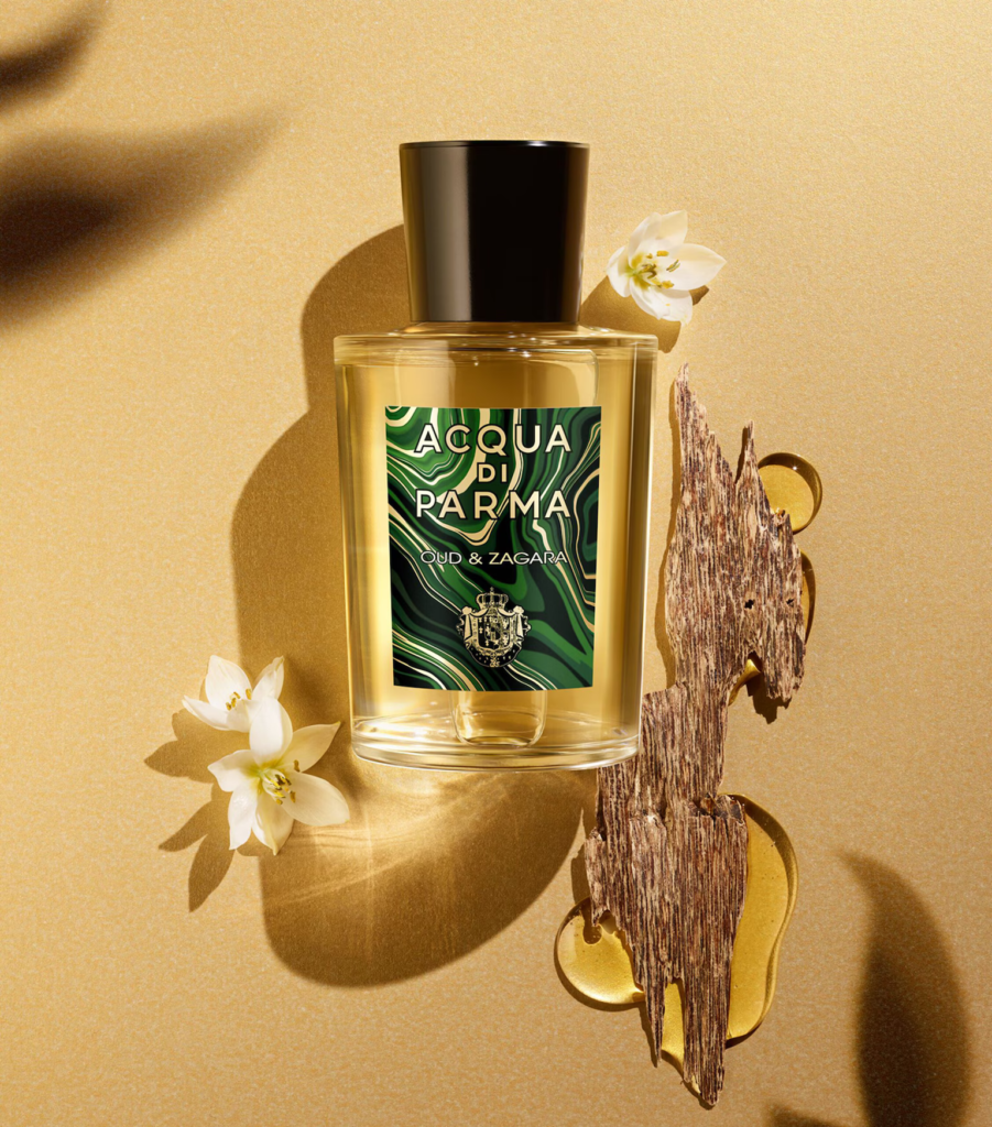 Acqua di Parma Oud & Zagara with orange blossoms, oud wood and amber-colored resi