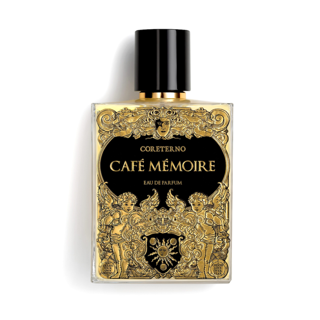 Coreterno Café Mémoire Eau de Parfum bottle on a white background