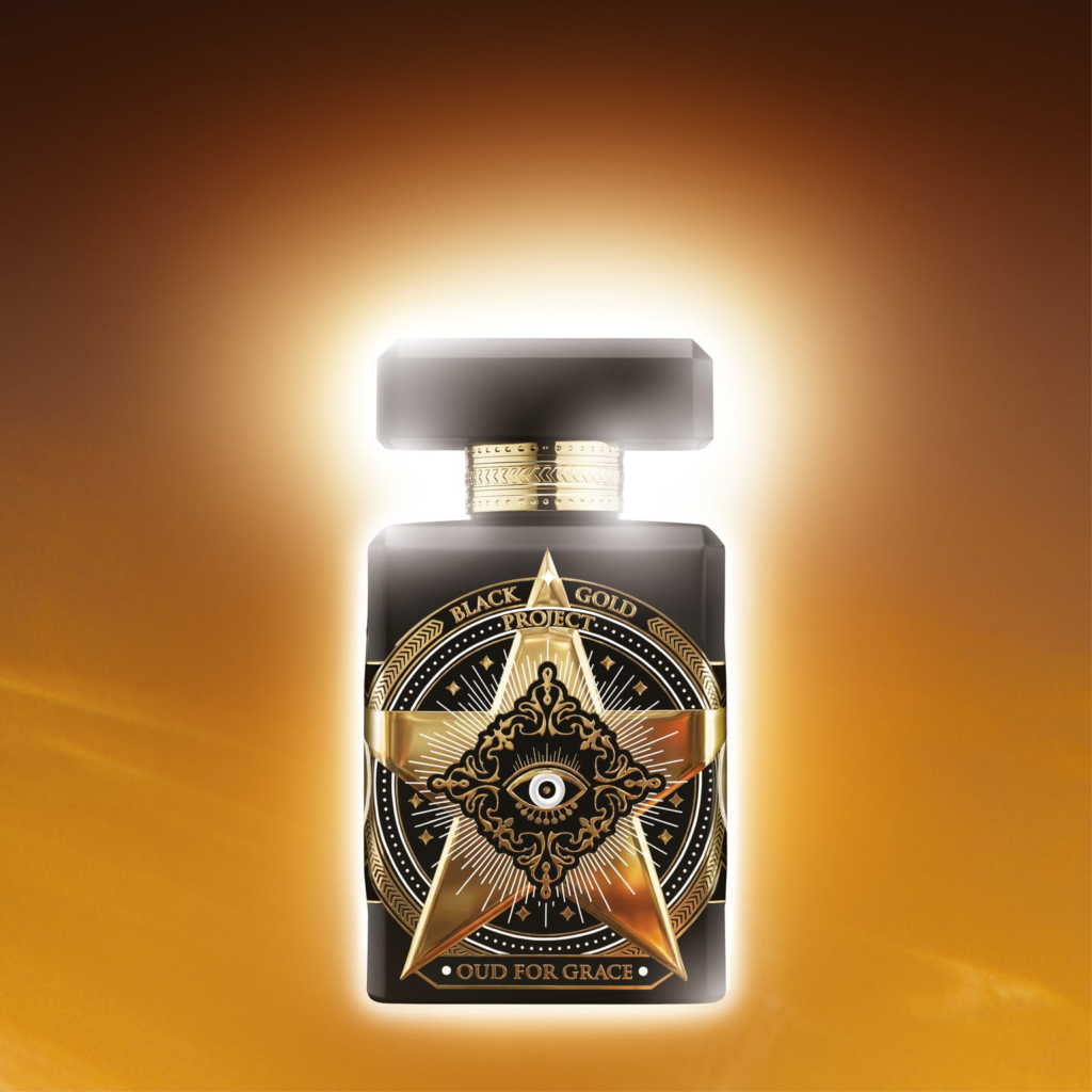 Initio Oud for Grace Eau de Parfum bottle with golden emblem