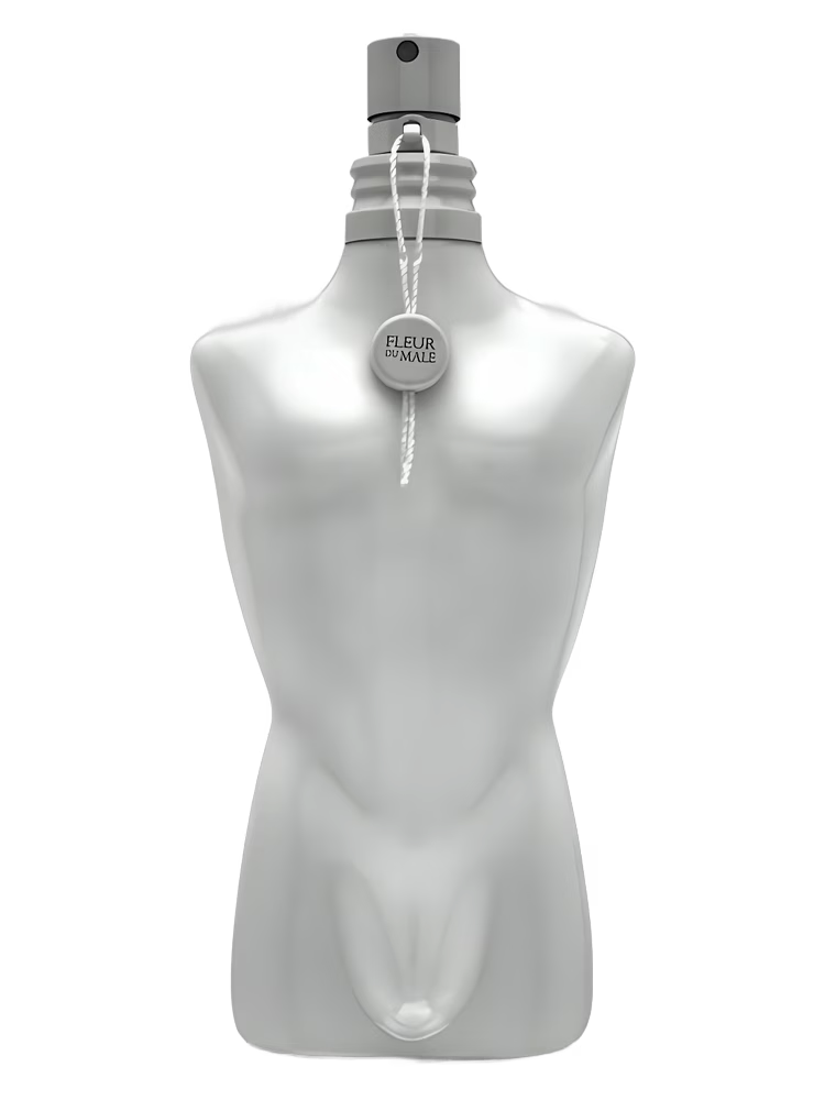 White torso bottle of Jean Paul Gaultier Fleur du Mâle from 2007