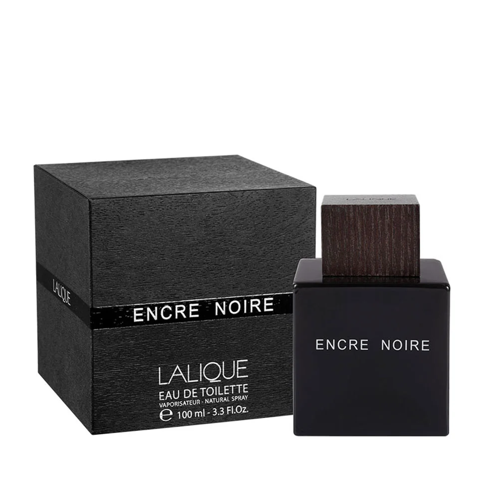 Lalique Encre Noire Eau de Toilette bottle and box
