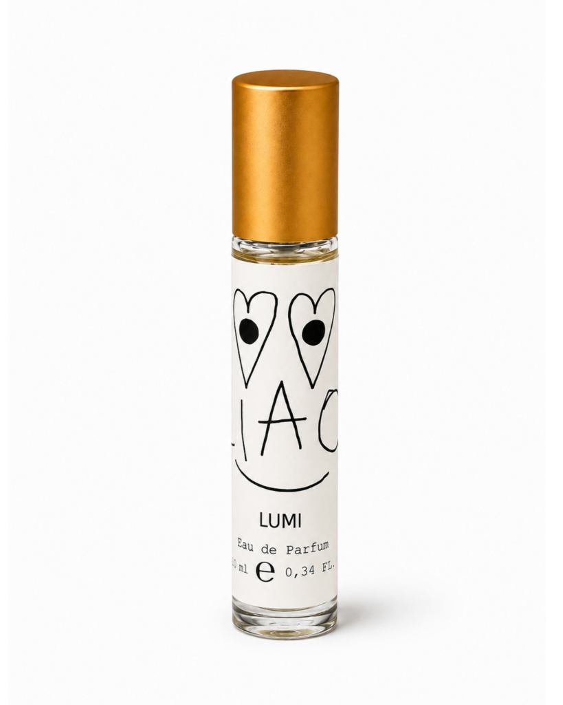 LUMI CIAO Eau de Parfum 10 ml travel spray with gold cap