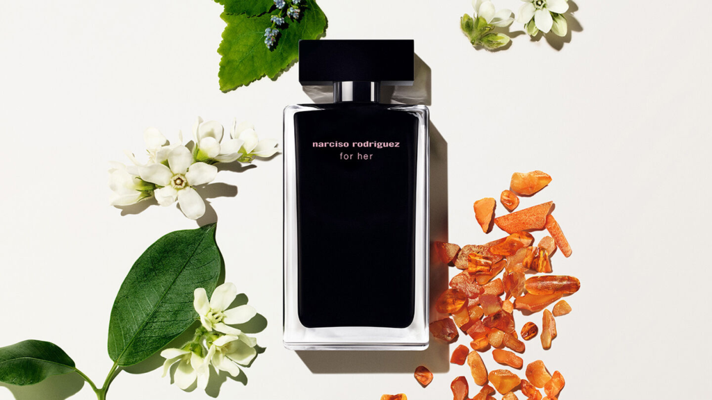 Narciso Rodriguez For Her Eau de Toilette black bottle