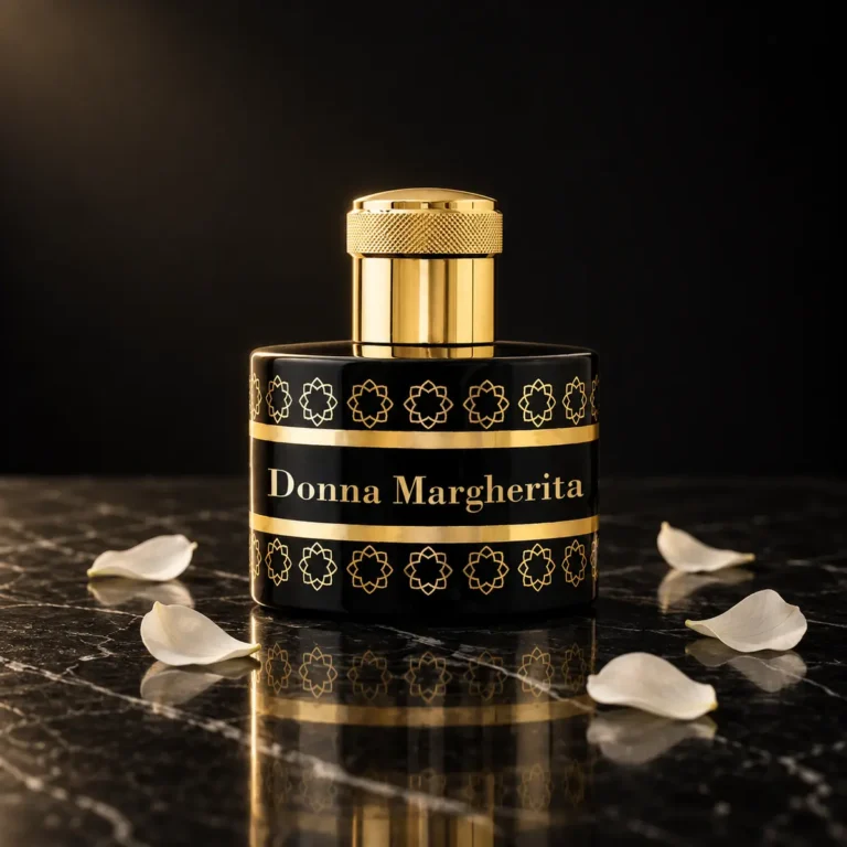 Pantheon Roma Donna Margherita perfume on black marble