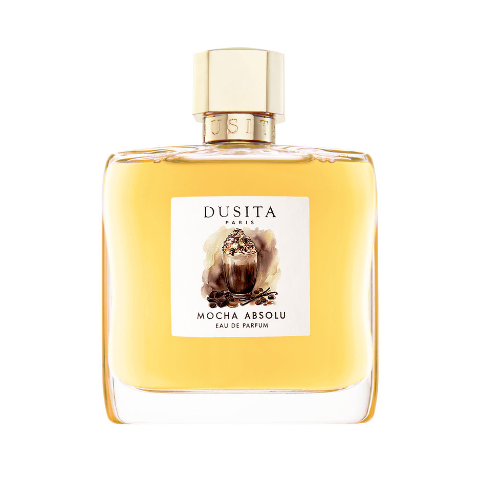 Parfums Dusita Mocha Absolu Eau de Parfum bottle on a white background