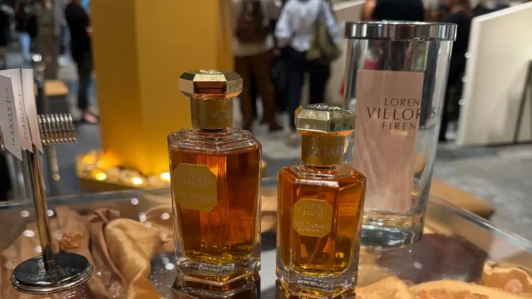 Lorenzo Villoresi Vol d’Abaris bottles at Pitti Fragranze 2026