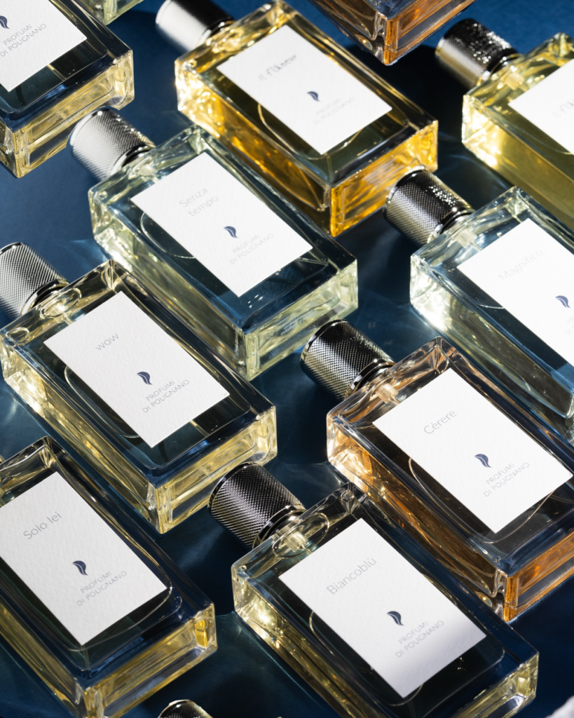 Profumi di Polignano fragrance collection including Magnifico, WOW and Solo Lei