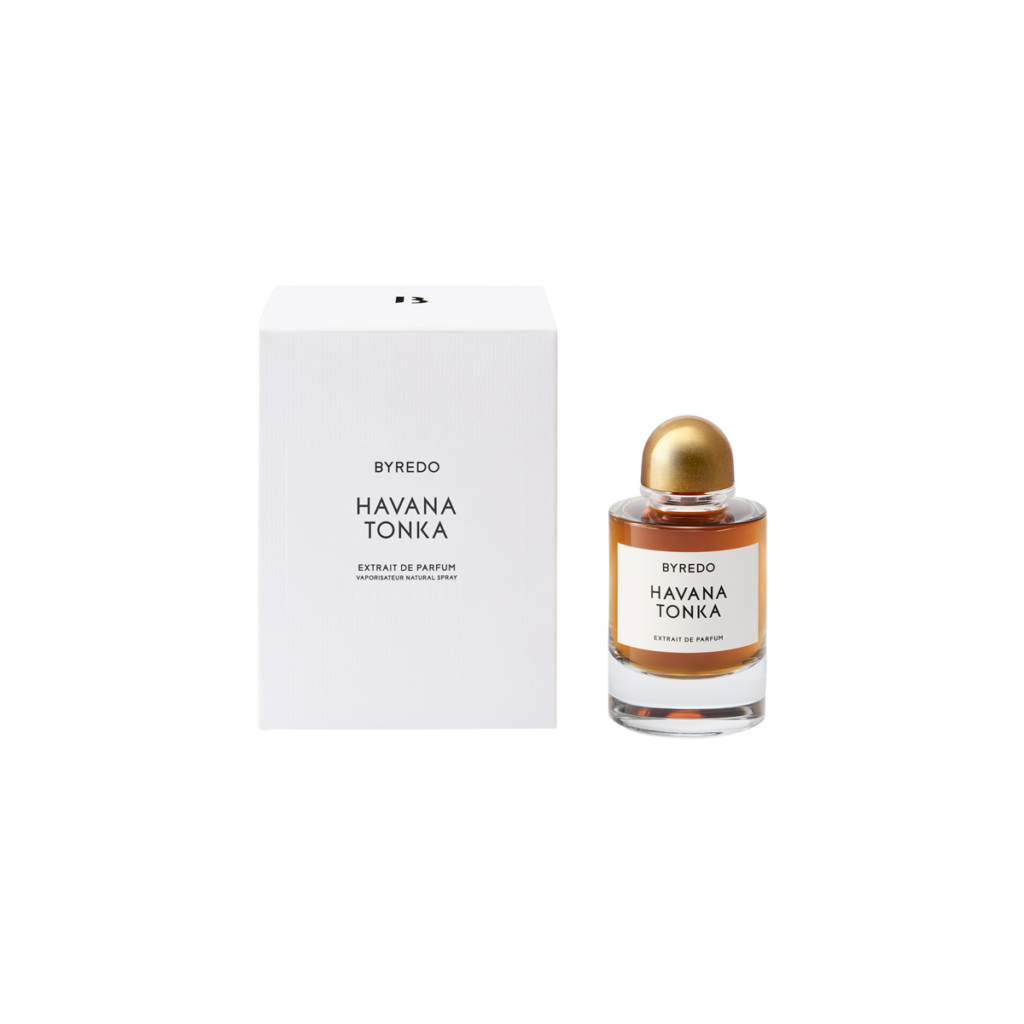 Byredo Havana Tonka Extrait de Parfum bottle with white box