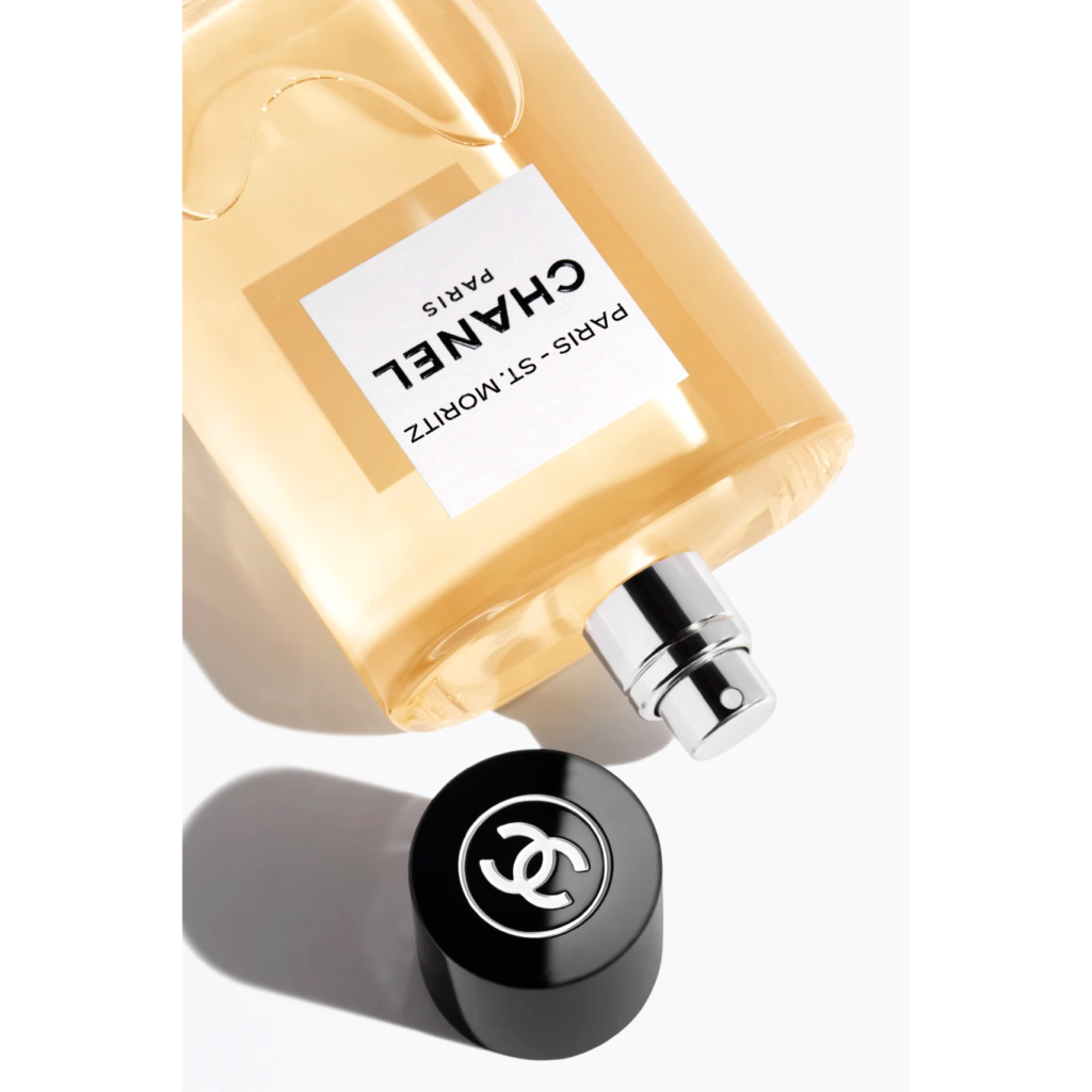 Chanel Paris–St. Moritz Eau de Toilette bottle with spray and black cap