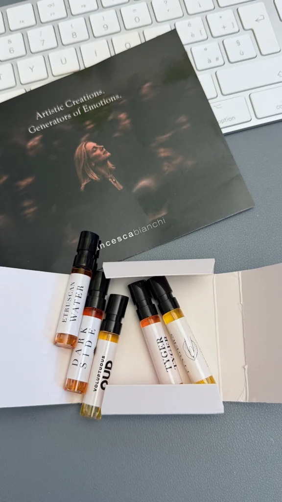 Francesca Bianchi Perfumes discovery set with fragrance samples