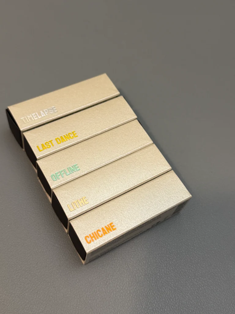NOTHIN'ELSE Discovery Set featuring five fragrance samples: Timelapse, Last Dance, Offline, Lithe and Chicane.