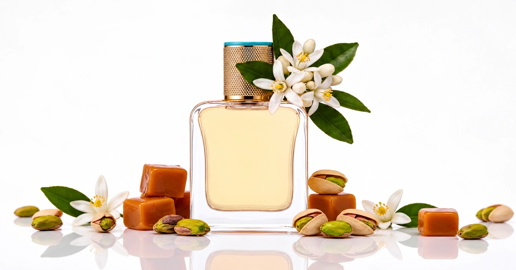 Véronique Gabai Bonbon d’Azur with pistachio, caramel and orange blossom