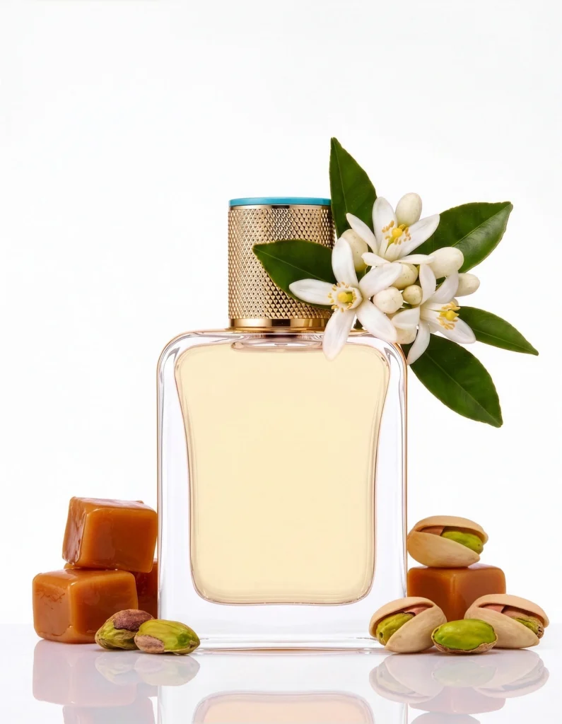 Véronique Gabai Bonbon d’Azur with pistachios, caramel and orange blossom